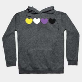 Nonbinary pride flag Hoodie